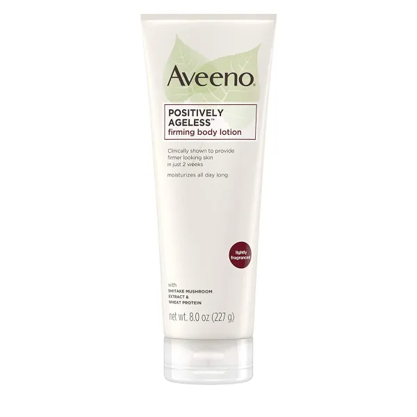 Aveeno 긍정적으로 영원한 노화 퍼밍 몸 로션 로 표고 버섯 복잡한 & 밀 단백질 중량 부족 좋아하는 매일 보습 도와 주 개선 피부 탄력성 식감 8 오즈 팩 의 3 