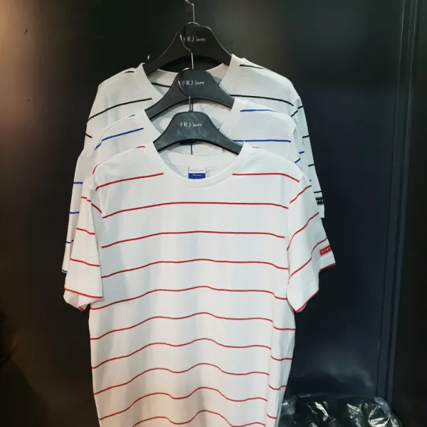 Frj에프알제이 줄가라 반팔 티셔츠 96u Tm853b