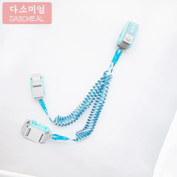 [해외 직송]다소미얼 미아방지 줄빠짐 방지 견인줄 아기 쌍둥이 아기 끈 아기 끈끈이 끌고 가는 실신방지장치 XZ07 A28, 05 블루 2.0M
