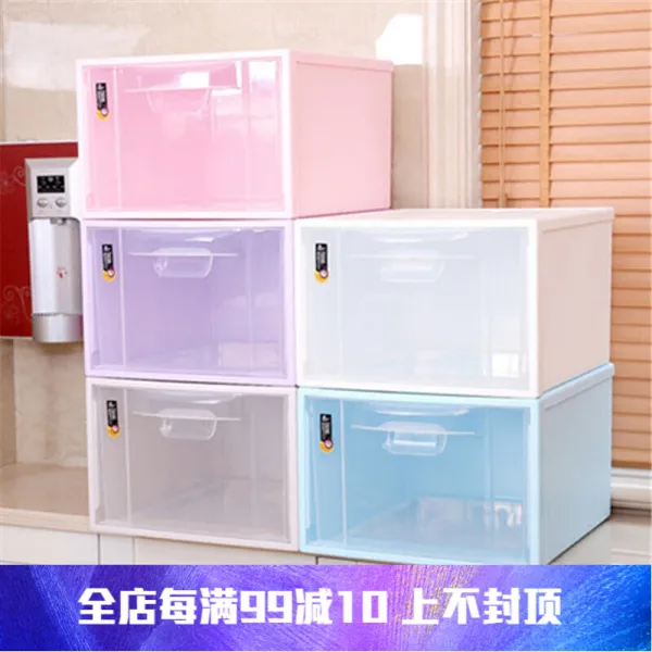 품질상 희천룡 관변측 기함점에 비해 두께 싱글 빨래판 자유 조립장 투명 대형 플라스틱 수납함 서랍장 너비 39.5 심 46.5보다 27 단일상품