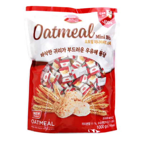 미니바이트 오트밀바미니스낵낱개포장 1kg 2세트 1000g