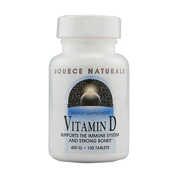 근원 Naturals 비타민 D-3 400 iu는 뼈 & 면역성이있는 건강-100 정제를 지원한다, 단일상품