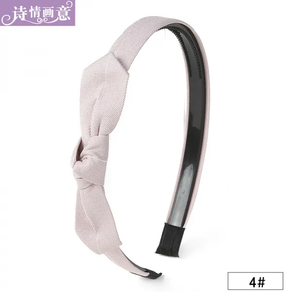 헤어밴드 오버요정이 외출헤어카드 헤어바울을 묶는 심플한 한국헤어여단의 감미롭고 귀여운 그물홍이다, 4 # 핑크