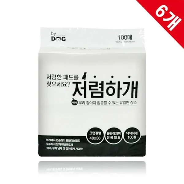 강아지 애견 배변 패드 100매 X6 1BOX 배설물 용변 화장실 배변매트 yntl, 1개