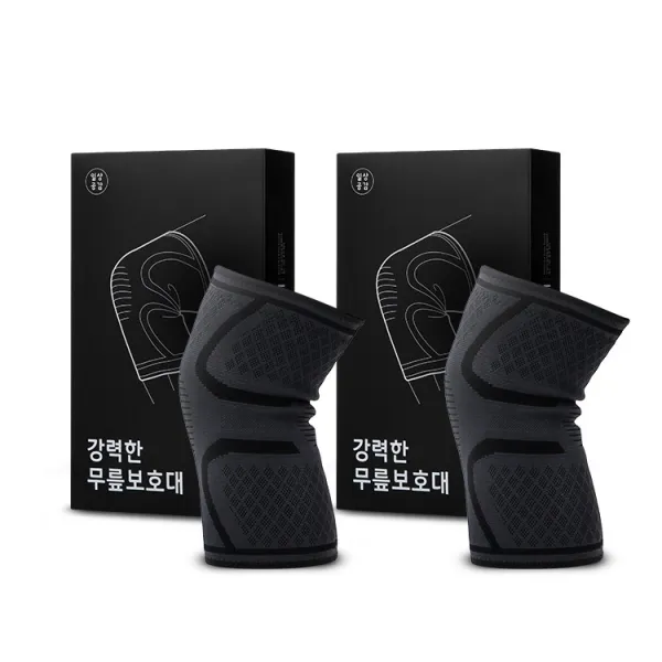 일상공감 무릎보호대 2개, 블랙