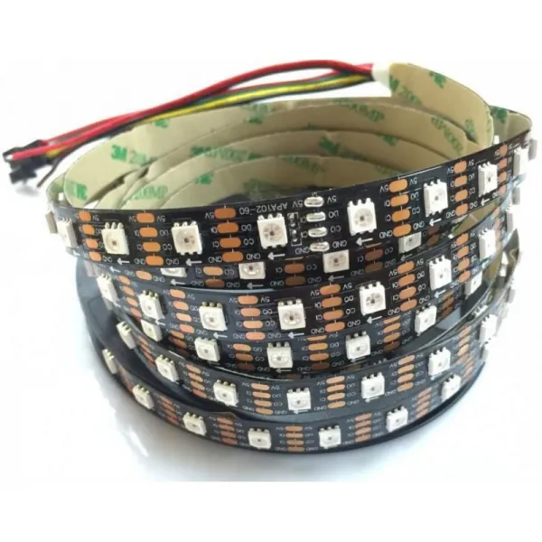 WS2812B RGB LED 일루미 네이 쇼 번지 LED 테이프 라이트 5V WS2812B LED 스트립 라이트 RGB 조정 개별 L
