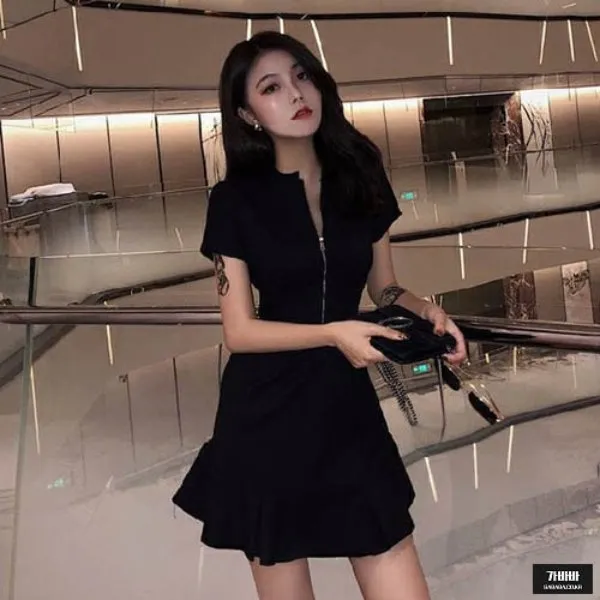가바바 여자 원피스 그때그때 다른매력을 줄수있는 지퍼달린 미니원피스 G48817