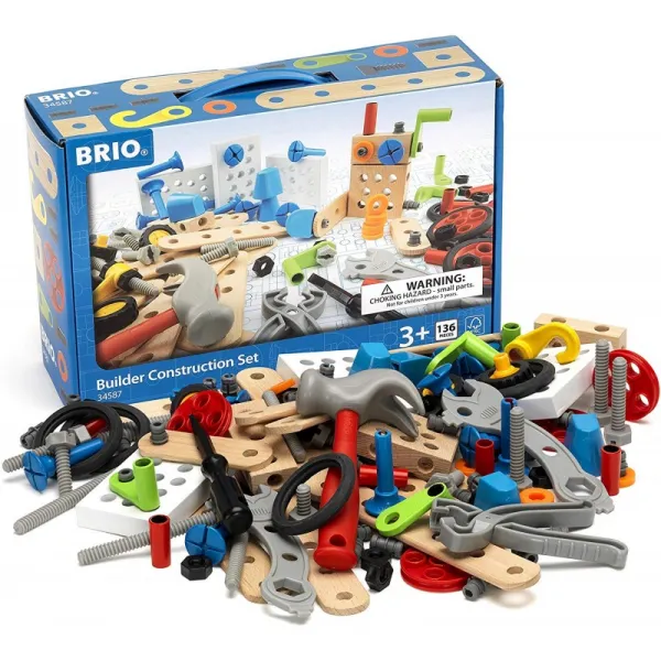 BRIO Builder - 34587 건축업자 건설 세트 | 135 세 어린이를위한 셋트 세트, 1