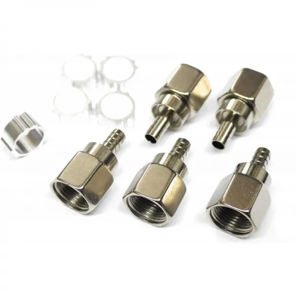 오디오 팬 F 형 접전 4k 8k 대응 F 형 안테나 접전 알루미늄 링 3c 용 5 개들이 1 단일상품