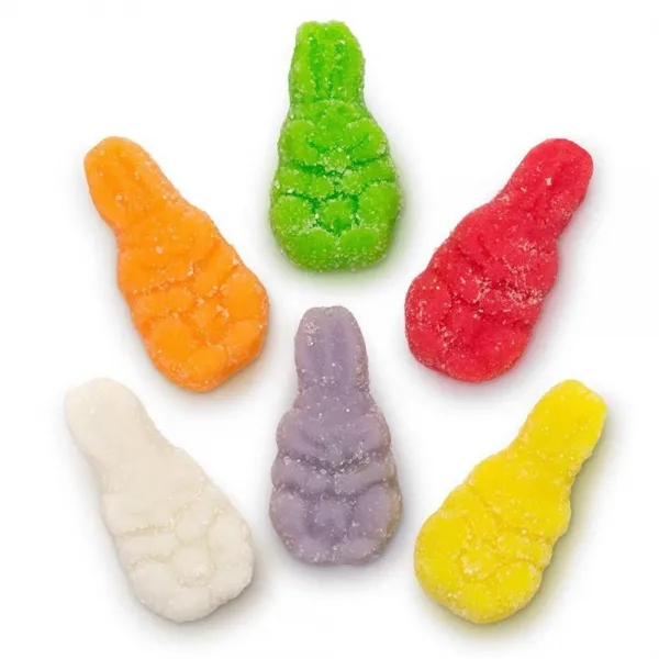 Candy Retailer 사탕 소매점 설탕 샌딩 검미 버니 1파운드 Sugar Sanded Gummi Bunnies 1 Lb
