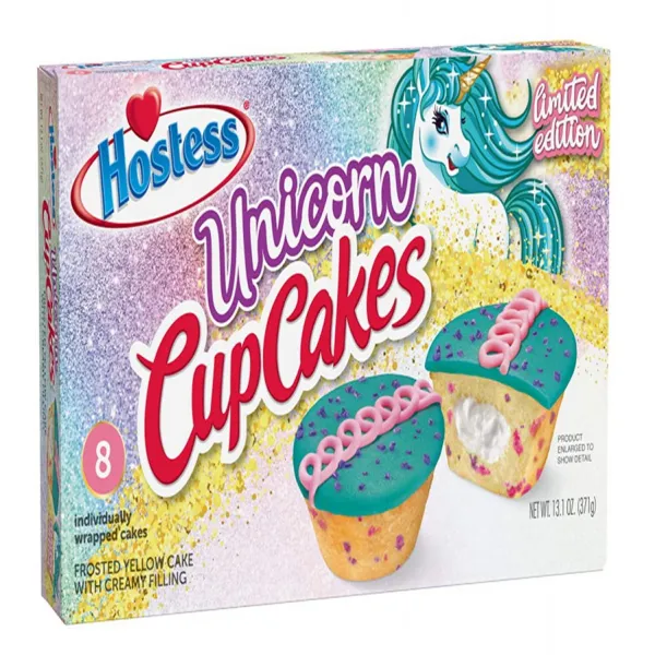 Unicorn Hostess CupCakes [One 8 Count Package] (Unicorn) 유니콘 안주인 컵 케이크 [One 8 개입 패키지] (유니콘), 1