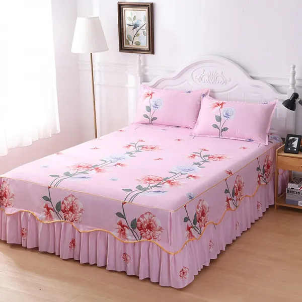 침대커버 공주 싱글 더블플레이 S변한판 파우치 ., C04-180-220cm