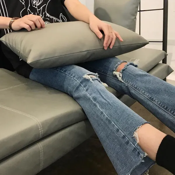 머머다 머머다 여성 슬림핏 청바지 찢어진 데님팬츠 빈티지03 Chh03 571118859654