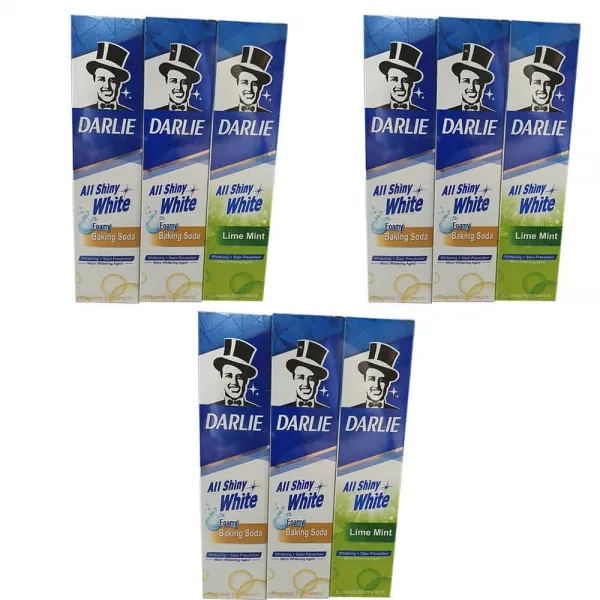 달리치약 올샤이니 화이트 베이킹소다 140g 6개 80g 3