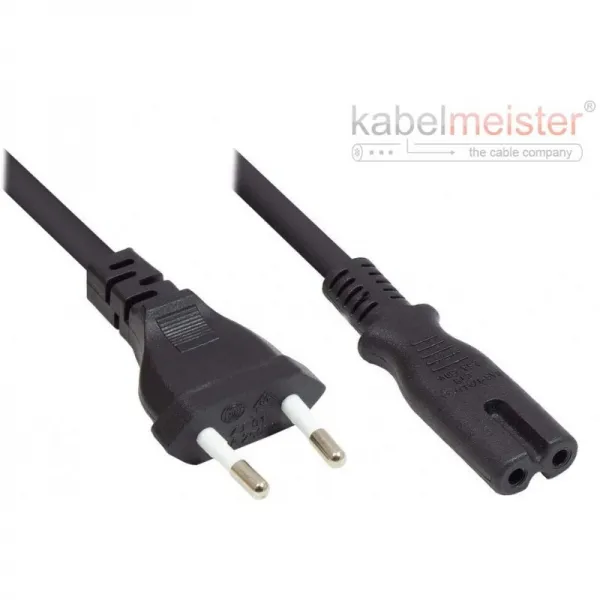 Kabelmeister 유로 케이블 확장 - 20cm - 유럽 어획량 C (오른쪽) - 구리 도체 CU - 0.75 mm2 - 전기 케, 단일상품, 단일상품
