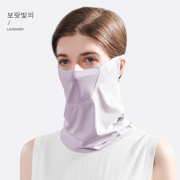 자외선 차단 마스크 시원하고 상쾌하다 가볍고 부드럽다 귀에 걸다 공기가 통하다 남녀 공용, 보랏빛의