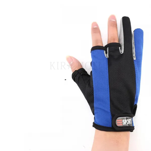 Kirahosi 가을 겨울 남성 낚시 장갑 낚시용품 남자 피싱글러브 E 19 Bdjdruer 레드 손가락 하나