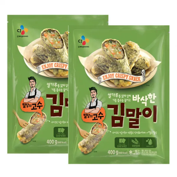  냉동 Cj제일제당 밀당의고수 김말이400gx2개 1세트