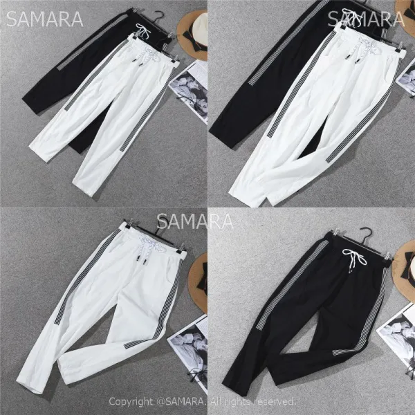 Qterra 특허브랜드 E2733 9부 얇은 배기팬츠 9부 여성 마 스타일 아이스