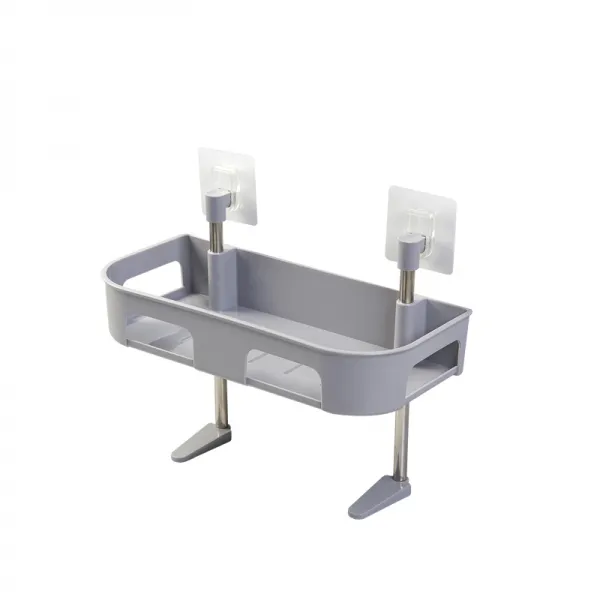 화장실 수납 신기 변기 윗면 선반 욕실 펀칭 바닥 다기능 샤워젤 그레이 1