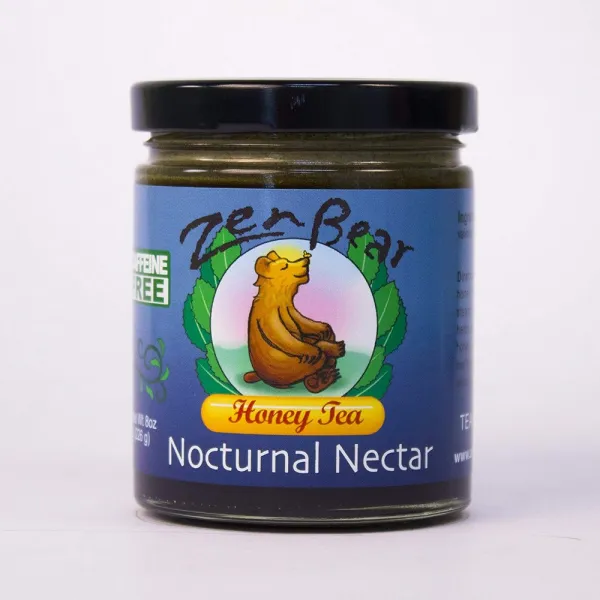 Zen Bear 야간 넥타 카모마일 발레 뿌리 스피어민트 레몬 허브 퓨즈 생 허니 퍼펙트 달래 밤 모자입니다 8 OZ 저, 선택, 상세설명참조