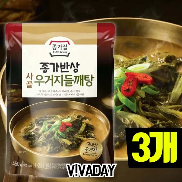 179 잡빠랑스 / MY 종가집 사골 우거지들깨탕 3개 사골김치찌개 간편조리식 남도추어탕 즉석국, 단일 수량