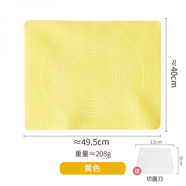 가게월 소박 스며들다 반죽 가정용 식료품 급 두꺼운 큰사이즈 라지 논슬립 미끄럼방지 빵 말리다 도구, 엘로우 （ 국수칼 ）