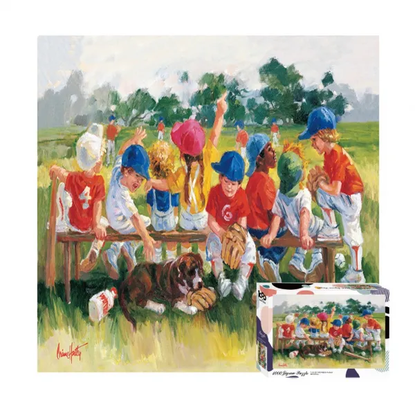 토이앤퍼즐 [에이블]직소퍼즐 1000pcs 풍수 취미 인테리어 퍼즐, 04.야구장아이들, 1000개
