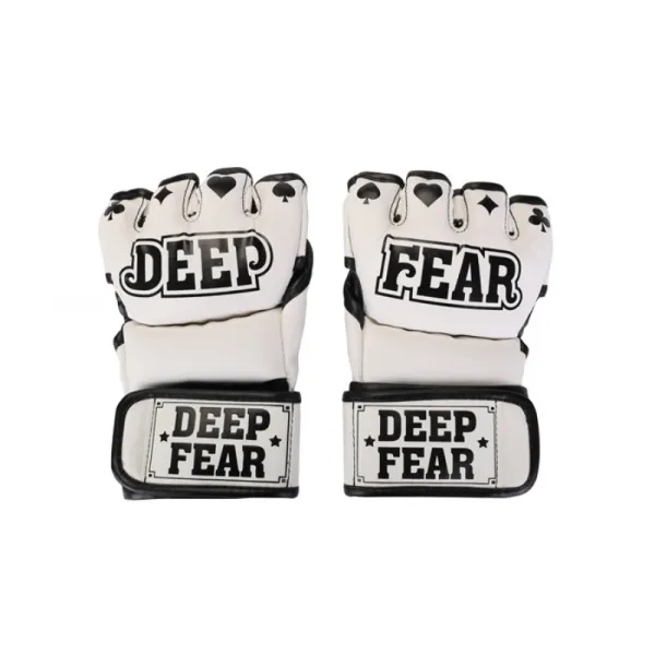 DF 부 가리키다 권모술수 럭키 노름꾼이다 GAMBLERMMA 종합격투기 헬스 피트니스 격투 장갑 DEEPFEAR, 화이트