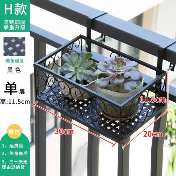 다층 실내 가정용 발코니는 선반의 철제 예술을 장식합니다 거실 단순성 화분 지상 Pylons Green Luo, 01 length30cM