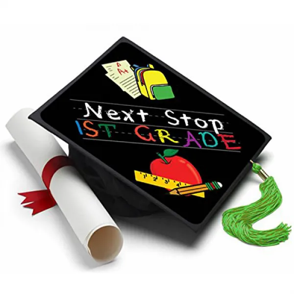 Tassel Toppers Next Stop First Grade Graduation Cap Decorations for Grad Cap 술주정 뱅이 Toppers는 그레이드 캡을, 1