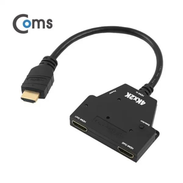 EC2 Coms)HDMI 1x2분배기(케이블일체형무전원방식) [C/N :A+FF9], 본상품선택
