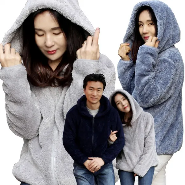 루아유니 남여공용 양털 후리스 사이즈걱정NO!
