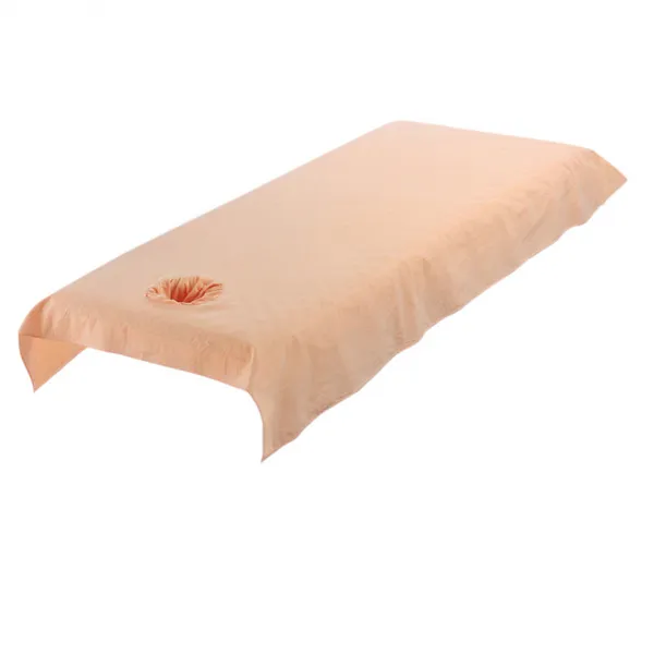 Zeyuan 면 안마 테이블 침대는 패드 덮개 장 얼굴 숨구멍 200x120cm를 적합했습니다, 갈색