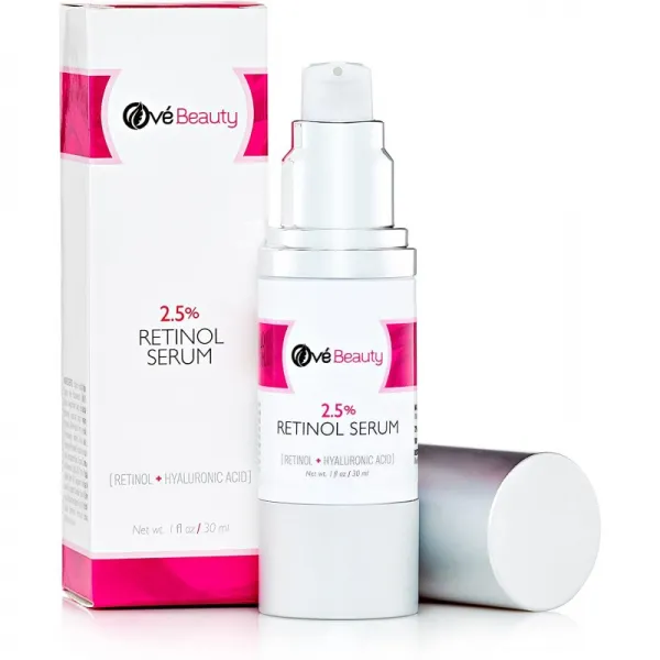 주름 짙은 반점 및 까마귀 발을위한 얼굴 가장 자연스럽고 유기적 인 피부 개간을위한 Retinol 2.5 혈청, 단일상품