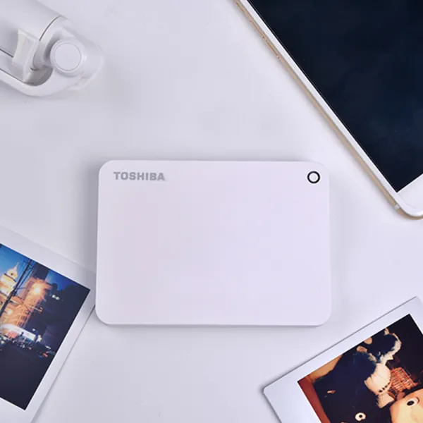 외장하드 [하드 드라이브 패키지 | 할부 무이자] TOSHIBA / 도시바 모바일 하드 드라이브 1t 전화 암호화, 흰색, 패키지 1 [실리콘 커버] 미끄럼 방지 낙후 스크래치