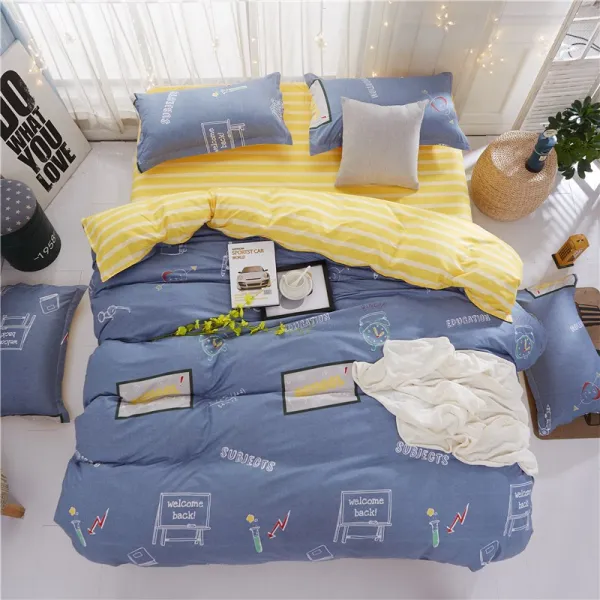 차렵이불 이불 겨울이불 순면 학생기숙사 싱글 6종 이불솜 봄가을 여름 요매트 풀세트 4종세트 C20 캠퍼스 생활