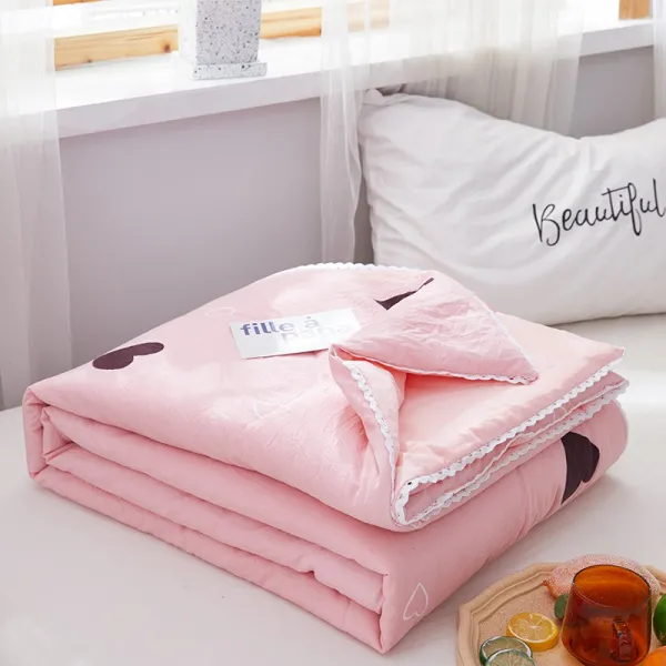 Black 심플한 이쁜 여름 얇은 이불 Tan 358 염원