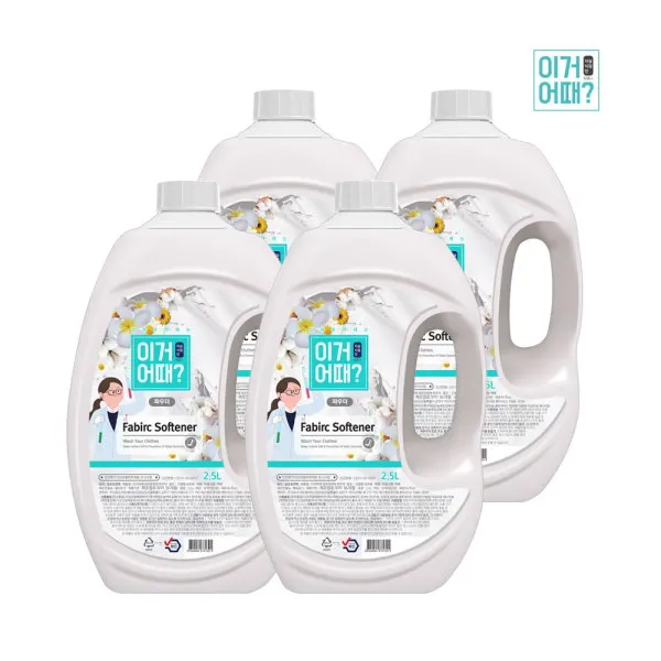 [아토세이프] 이거어때 섬유유연제 파우더향 본품 2.5L x 4개 대용량 섬유린스, 상세 설명 참조, 상세 설명 참조