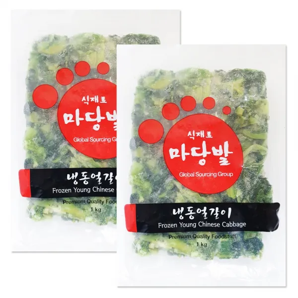 소디프 마당발 냉동얼갈이 1kgx2개 무료배송, 1개