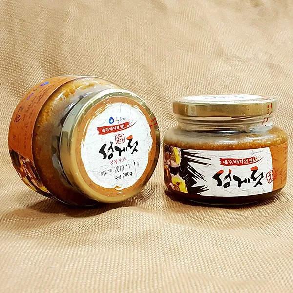 제주다 (성게알 젓갈 200g 1병) 제주젓갈 반찬 밑반찬 성게젓, 1박스