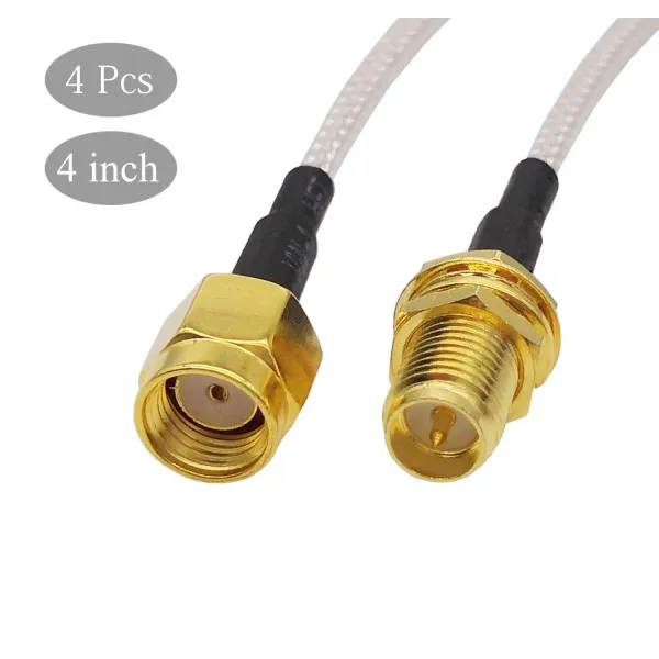 RP-SMA 연장 케이블 떠꺼머리 RP SMA 암-여성 WiFi 안테나 케이블 RF RG316 동축 동축 점퍼 FPV RPSMA 안테나 와이어, 단일상품