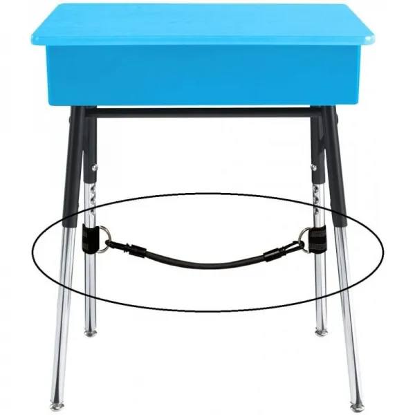 Bintiva Fidget Kicker Desk Band-미끄러지지 않는 독특한 디자인-ADD ADHD 및 감각적 구직자를 가진 어, 단일상품