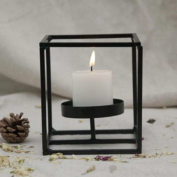 Royalways blesiya 결혼식 M을위한 철 기둥 초 Tealight 홀더 Candleholder