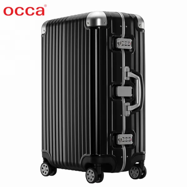 OCCA 신식순pc 려행상자 남자트렌드캐리어 녀자 25 촌 만향 륜차트렁크 흑색캐리어 20인치
