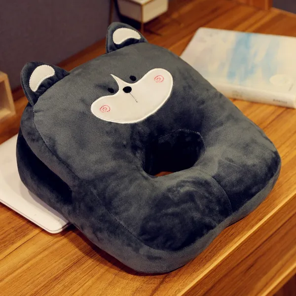 편안한베게낮잠 베개 누워 수면 베개 점심 시간 베개 사무실 책상 학생 테이블에 누워 어린이 수면 베개 유물, 14. 크기: 33x24x12cm 아이 마스크를 보내려면 컬렉션 플러스 구매, 색상 분류: 에스키모 개의