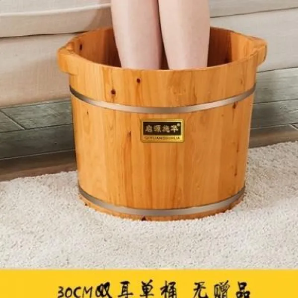 족욕통 성인 발담구기 나무통 가정용 안마 족용통 백향목 원목, T10-30높이 그릇손자입 단통 사은품, 1개