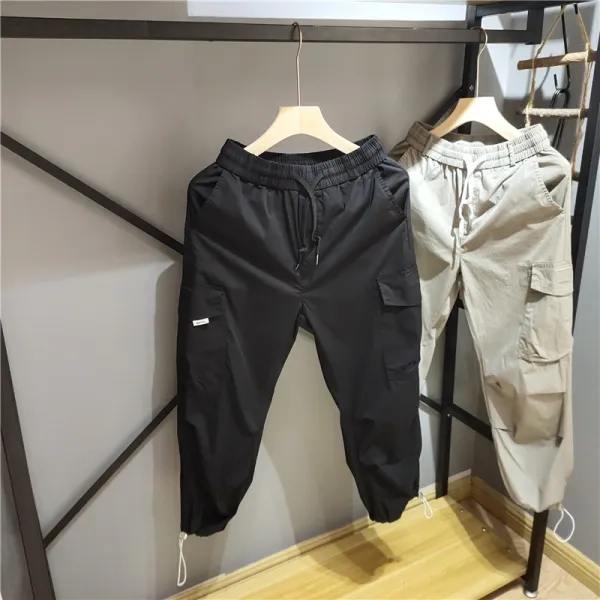 봄 여름 타입 빅진 와이드 루즈핏 발이 묶이다 남자트렌트 9부바지