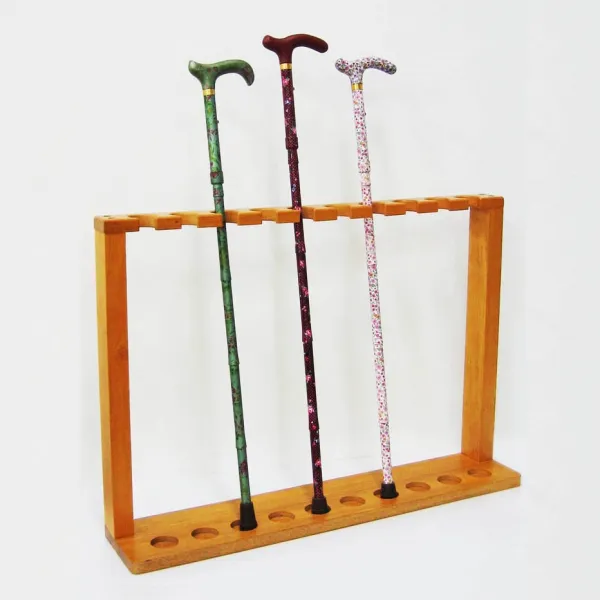 프로스퍼웨이 대만 409 지팡이 거치대 우드색 스틱 꽃이 10개 양로원 노양원 1개 색상