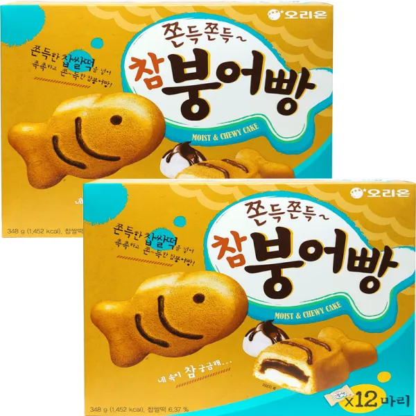 오리온 참붕어빵 12마리 348g 2개